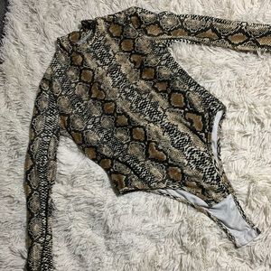 Snake Print Bodysuit